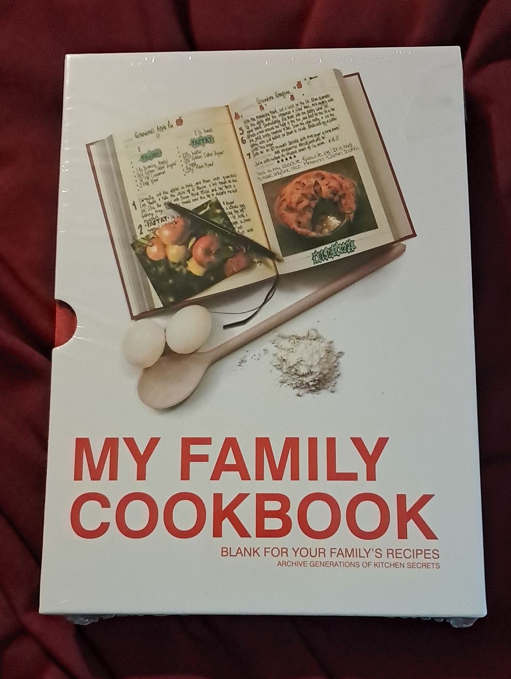 My Family Cookbook - Red Recipe Journal